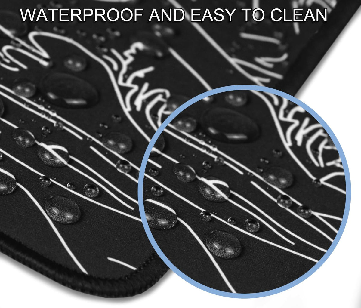 Large Gaming Mouse Pad, XXL Extended Keyboard Mouse Mat with Stitched Edges