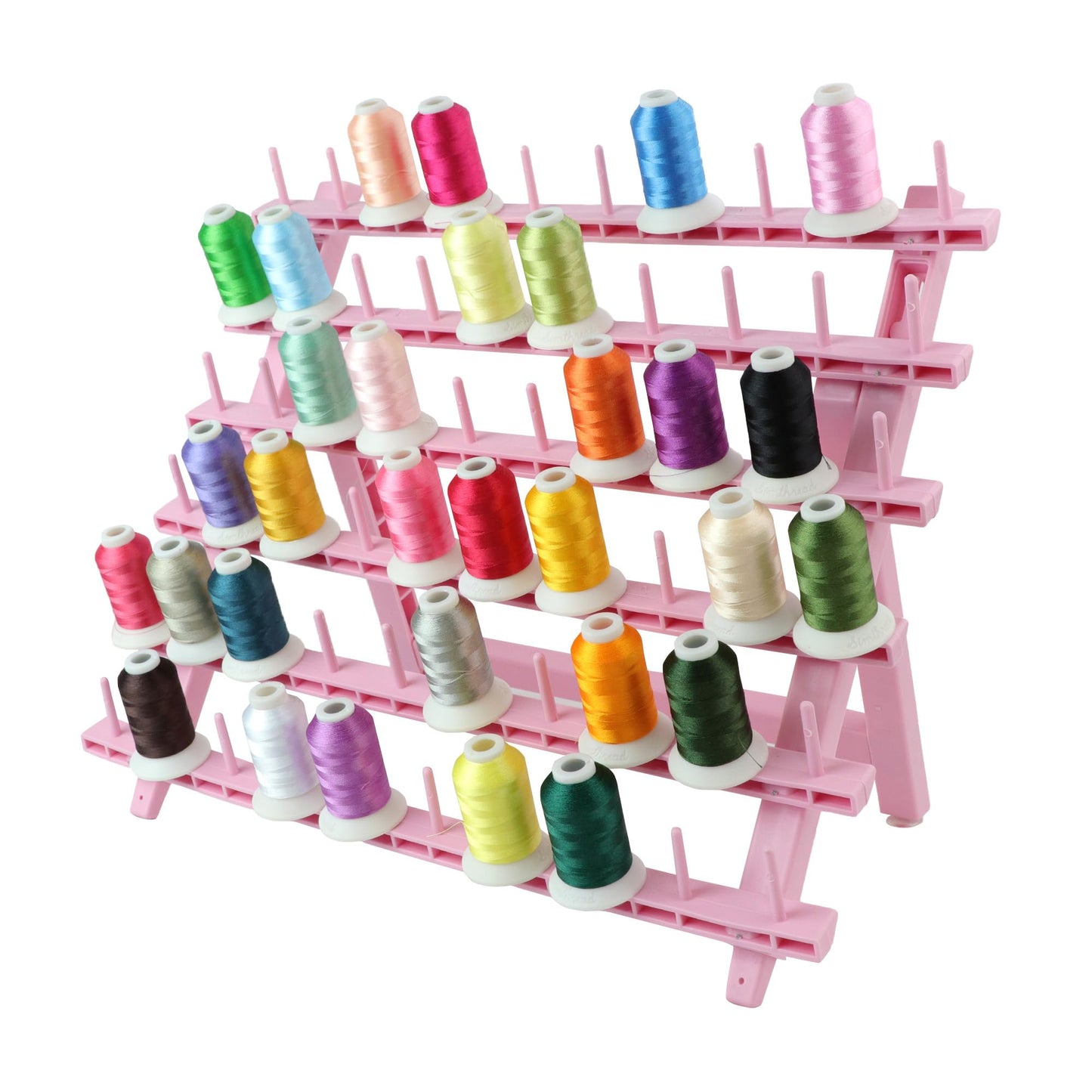 Laflare Braid Rack 60 Spools, PP Braiding Hair Stand, Thread Rack, Sewing Organizer, Quilting