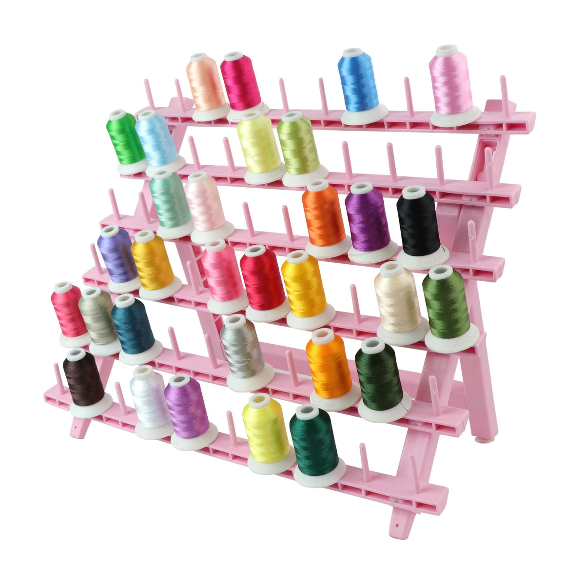 Laflare Braid Rack 60 Spools, PP Braiding Hair Stand, Thread Rack, Sewing Organizer, Quilting