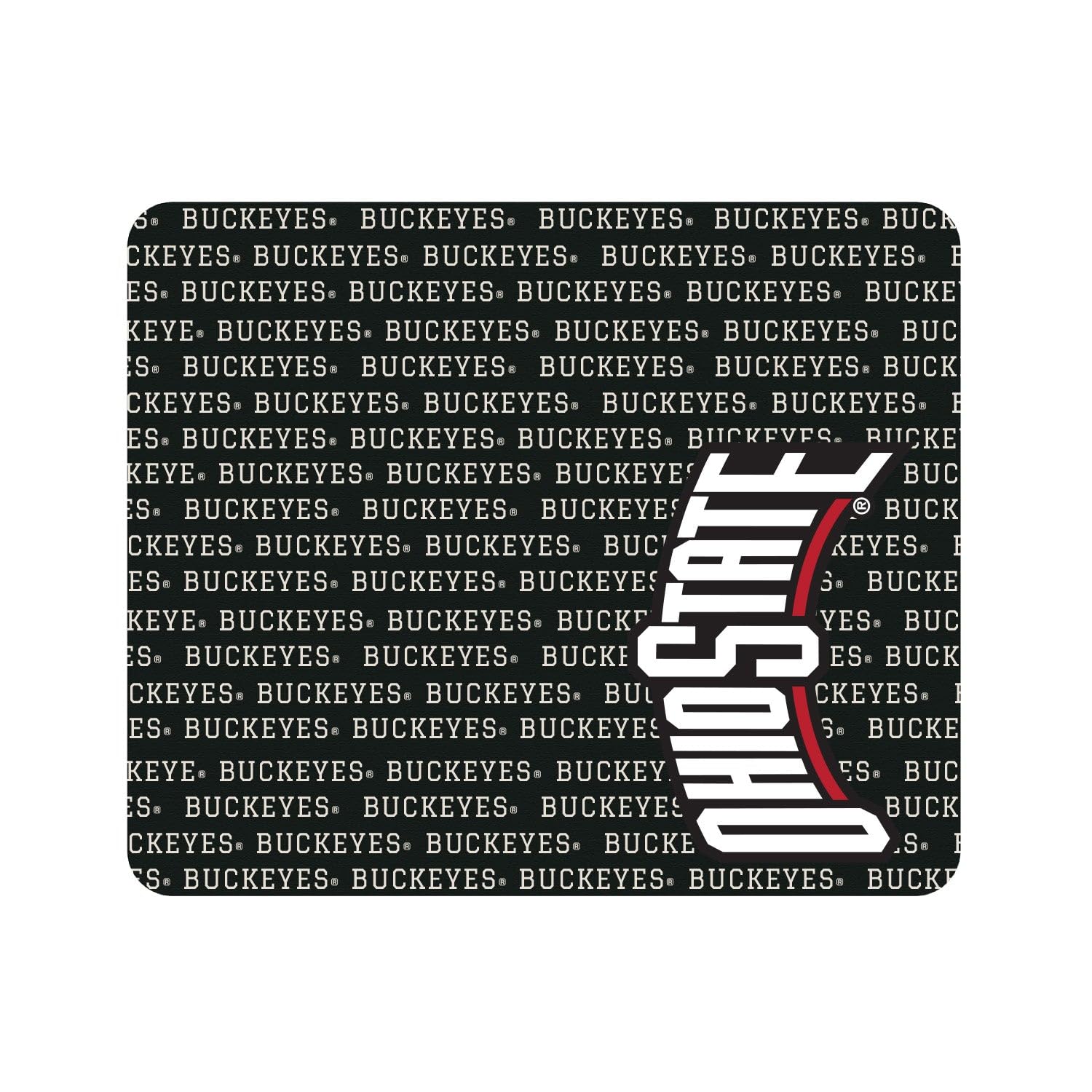 OTM Essentials Officially Licensed Ohio State University Standard Fabric Mouse Pad, Desk