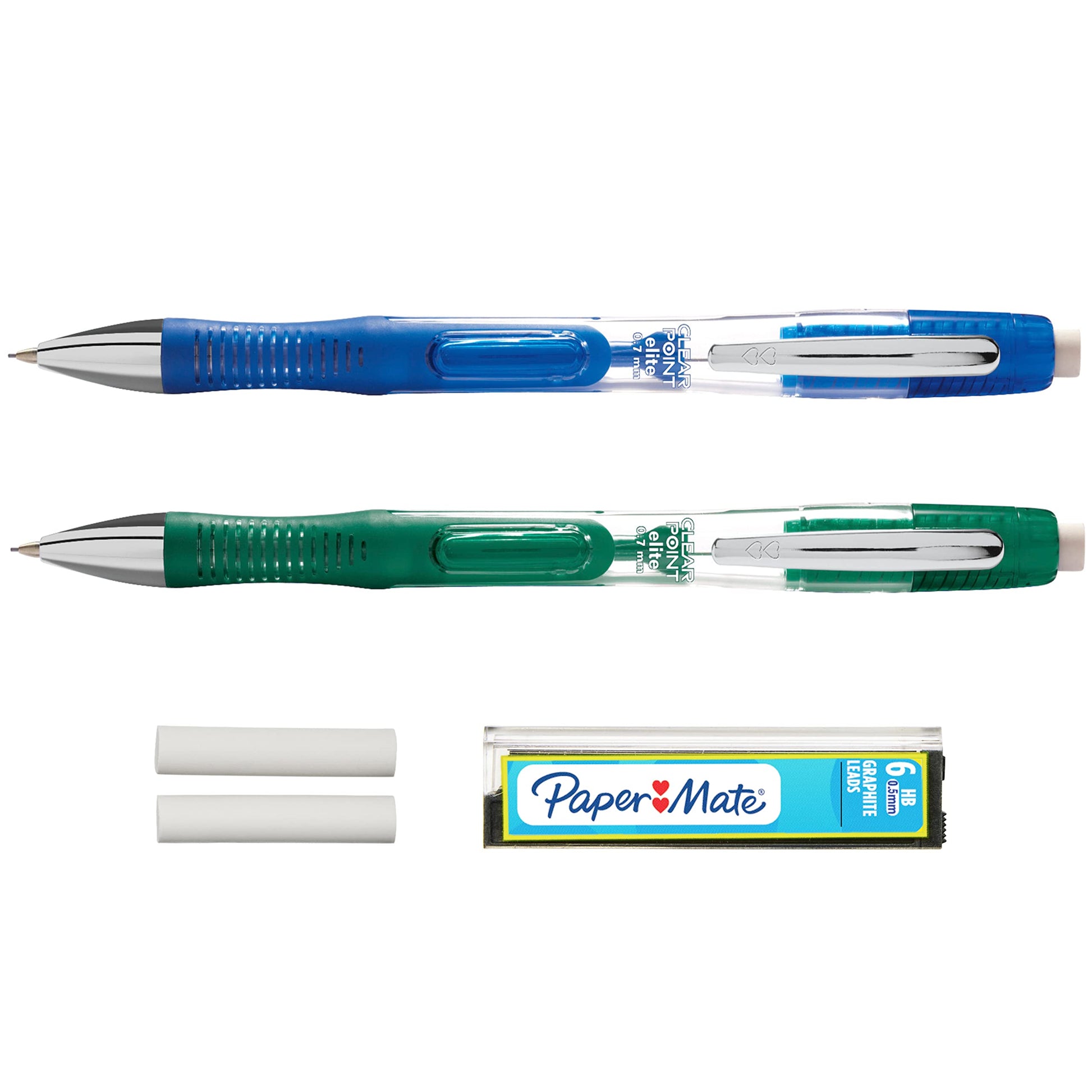 Paper Mate Clearpoint Elite Mechanical Pencil 0.7mm Starter Set 2 Pencil Set Office Supplies School