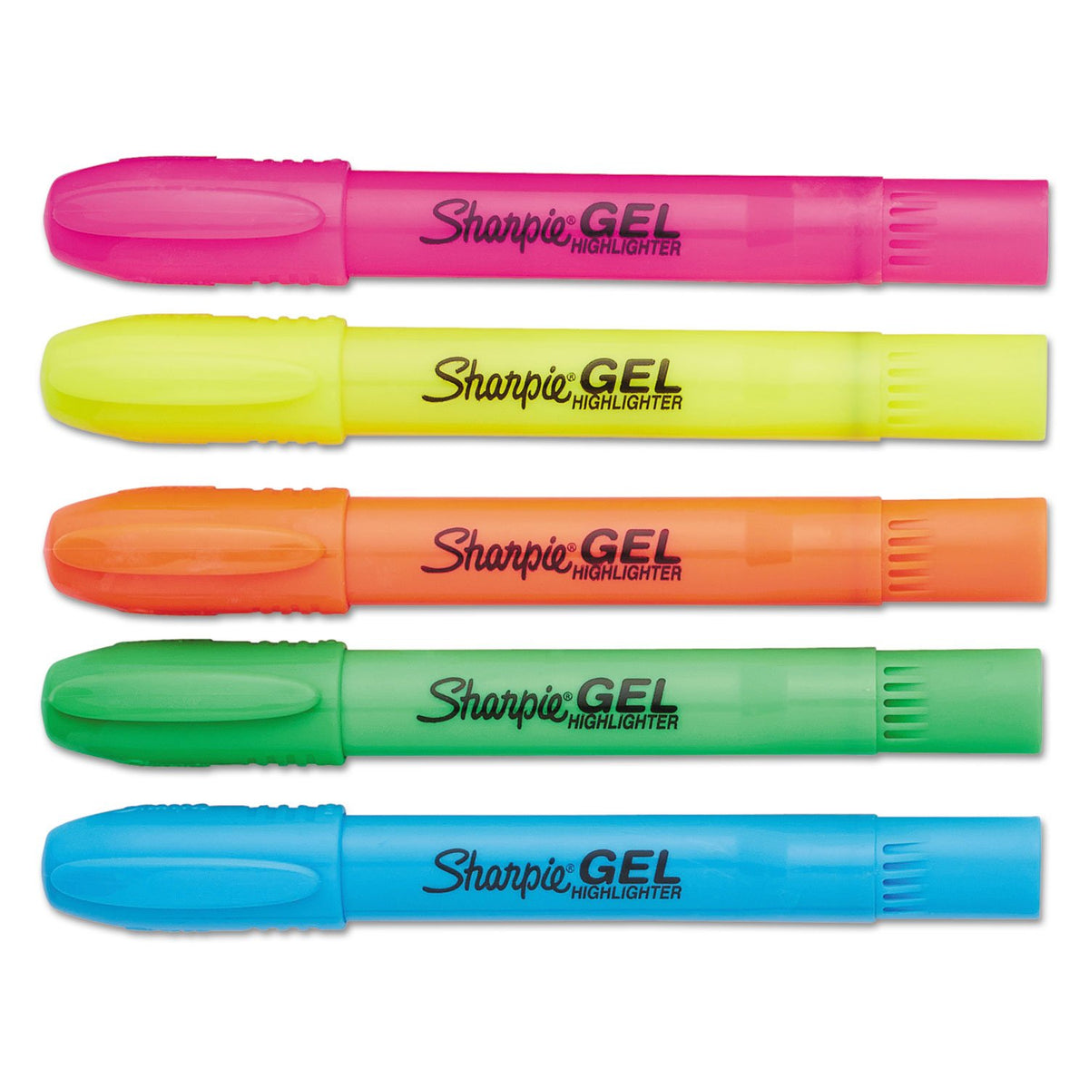 Sharpie 1803277 Gel Highlighter, Assorted Colors, 5 per Set