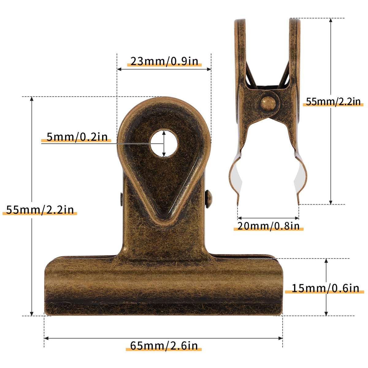 SIAMESE Bulldog Clips, 4 Pcs Binder Clips for Office & Kitchen, Multi-Purpose Binder and Food Bag