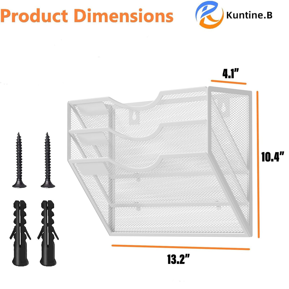 Kuntine.B Wall File Organizer Office Hanging Magazine Holder Wall File Organizer for Office Home