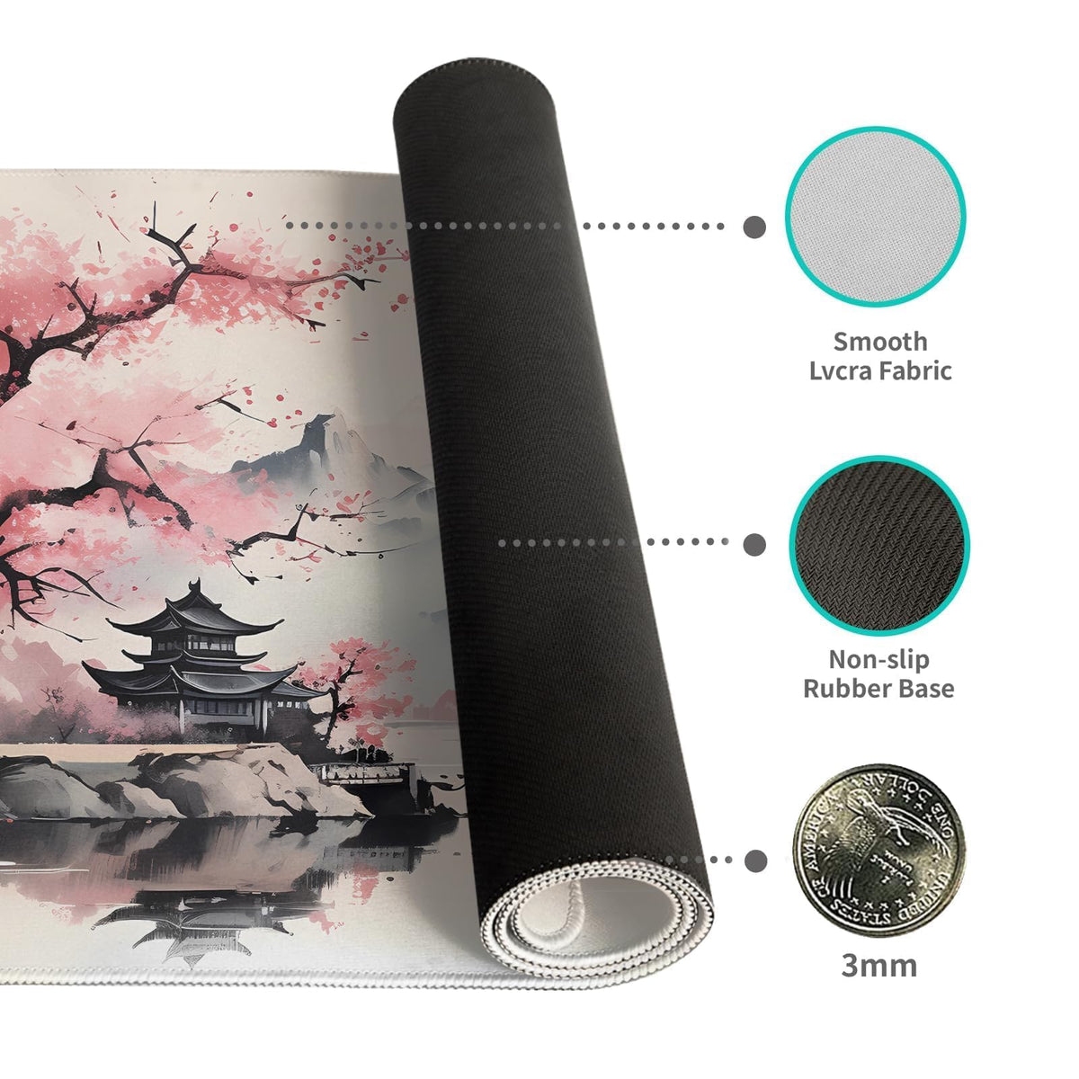 Gaming Mouse Pad Desk Pad XL Large Mouse Mat Keyboard Mat Office Desk Decor AccessoriesKeyboard Mat