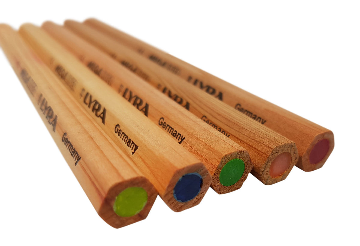 LYRA dry highlighters pencils bible safe and office supplies, unlacquered Neon highlighter colored