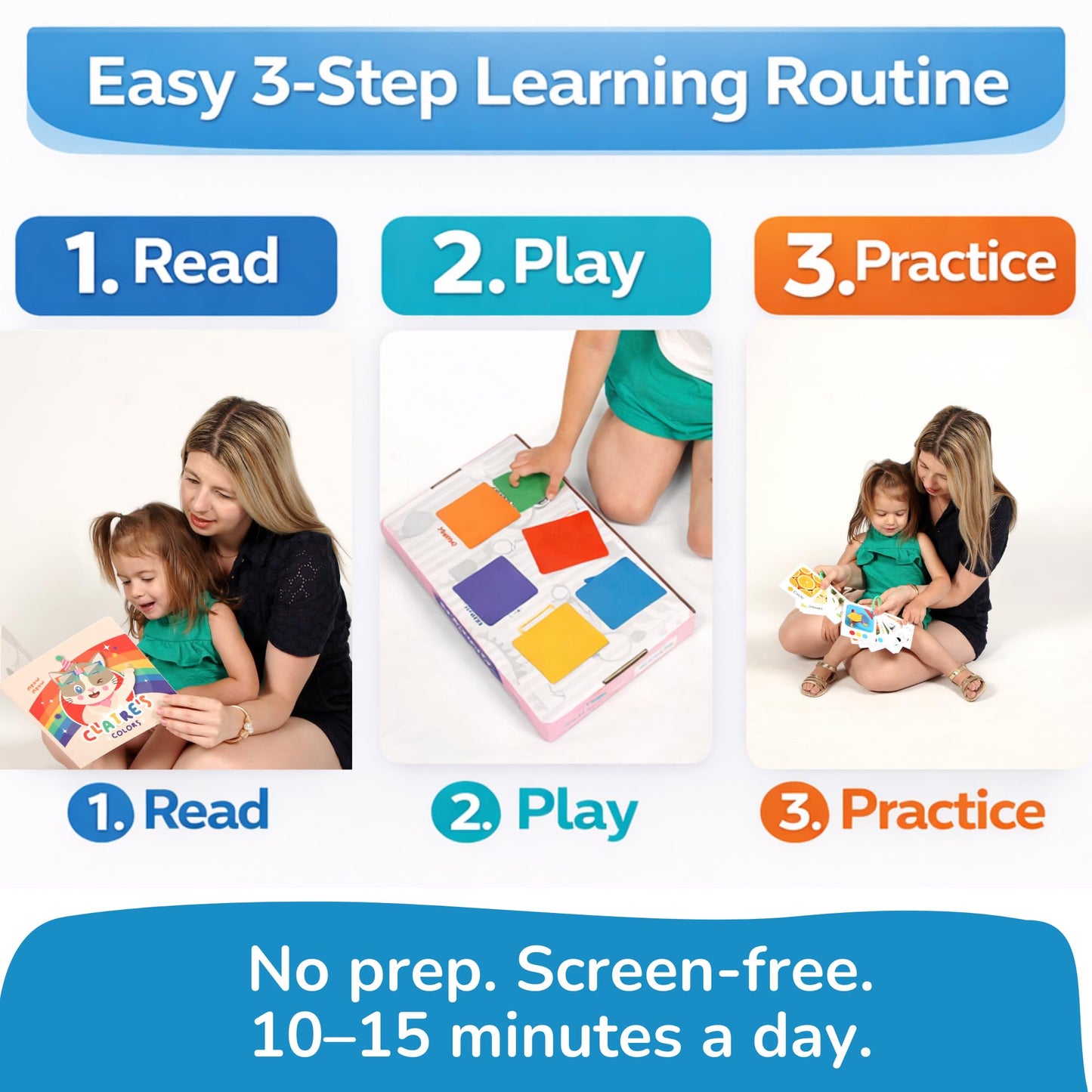 TOYVENTIVE Educational Books, Flash Cards, and Puzzles - Birthday Gifts for 1, 2, 3, and 4 Year Old