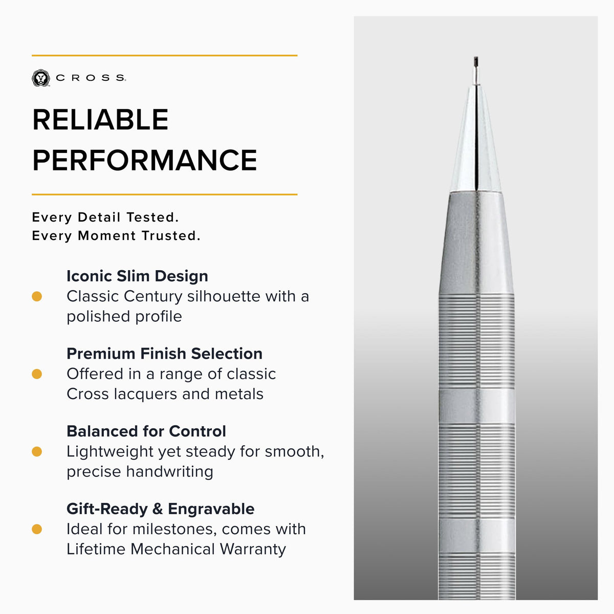 Cross Classic Century Mechanical Pencil, Multiple Colors