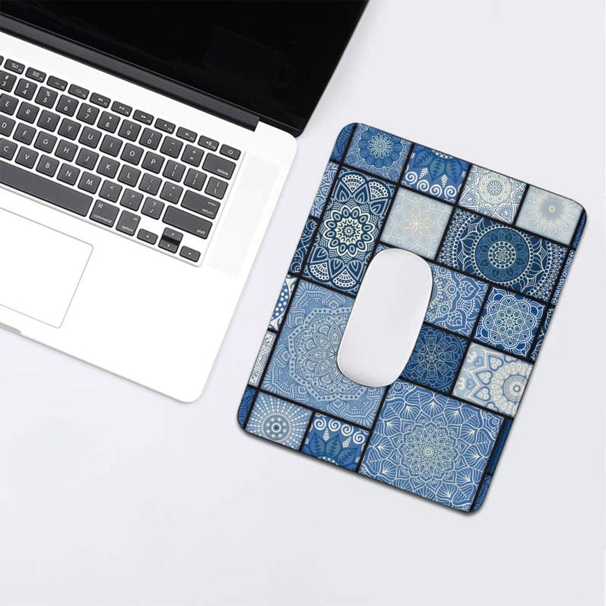 Custom Mouse Pad - Personalized Add Your Image Text Non-Slip Rubber Mice Mat - Stitched Edges