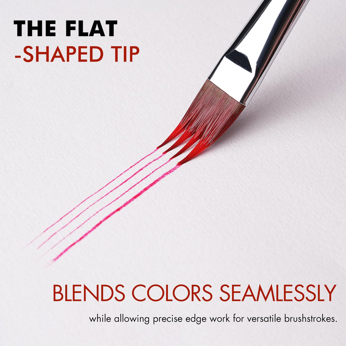 5pcs Dual-Layer Grainer Brush Set- Fuumuui Professional Synthetic Flat Comb Brushes for Unique