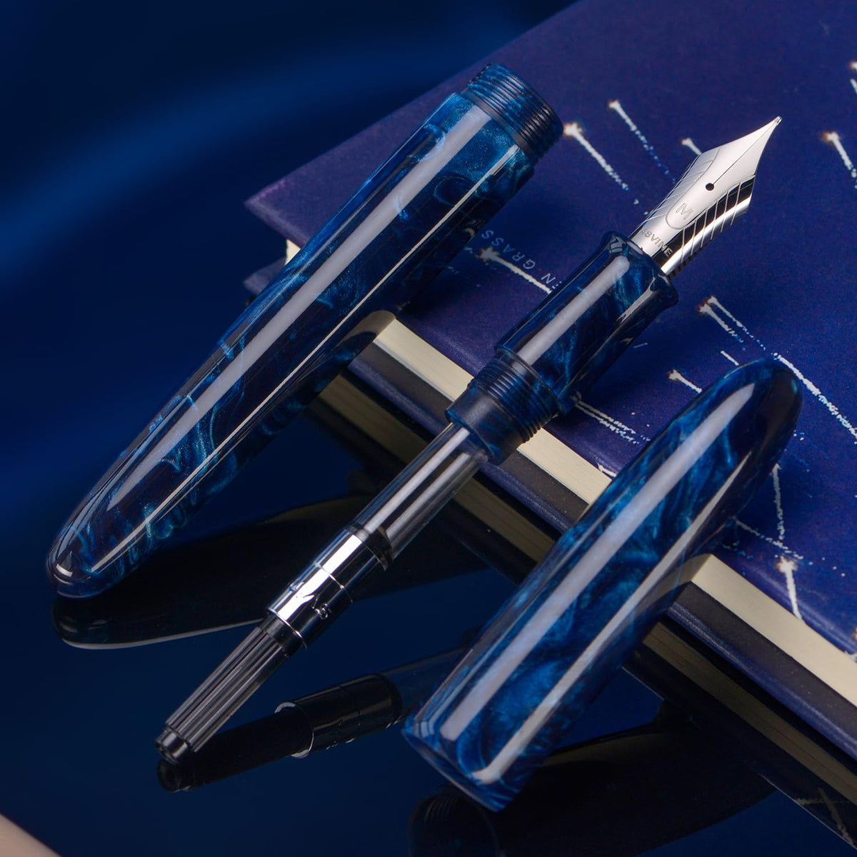 Asvine C80 Fountain Pen #8 Stub 1.1mm Nib Large Handcraft Calligraphy Art Drawing Pen with