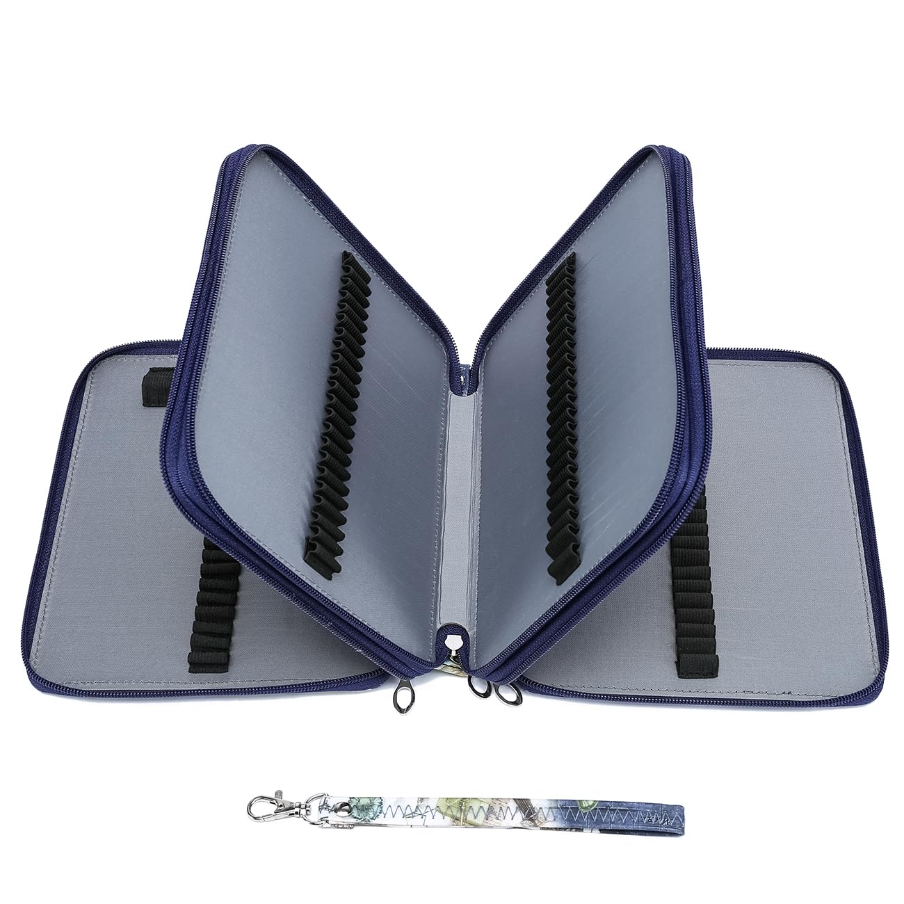 YOUNGCOL Colored Pencil Case - 120 Slots Pencil Holder with Handle Strap Large Capacity Pencil