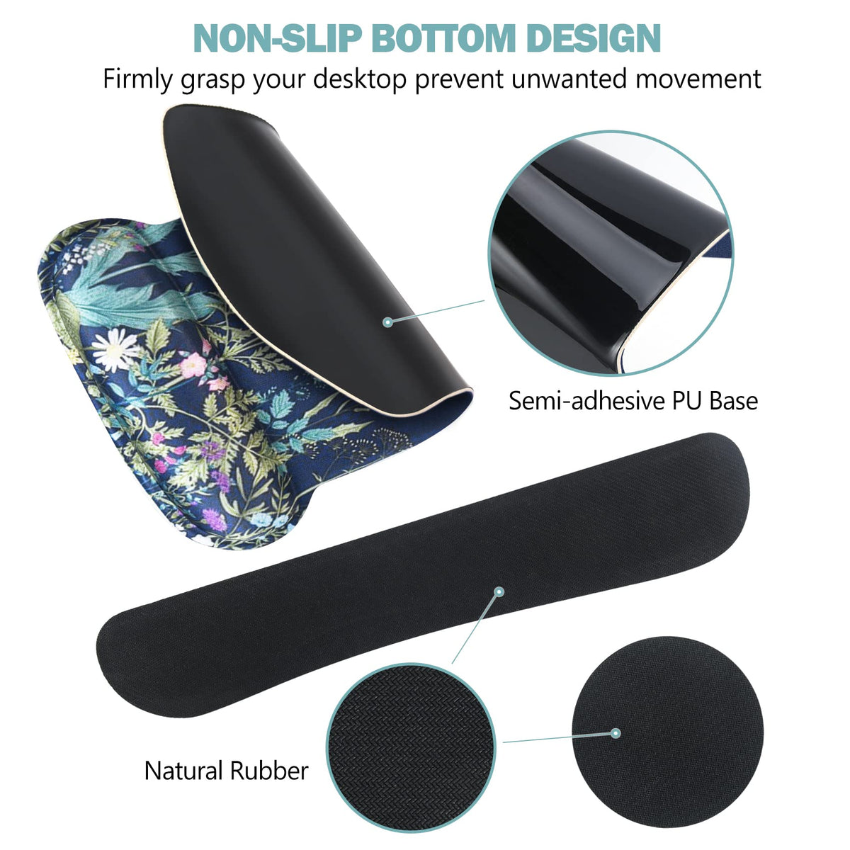 AIMSA Ergonomic Keyboard Wrist Rest and Mouse Pad with Wrist Support Set, Memory Foam Non-Slip