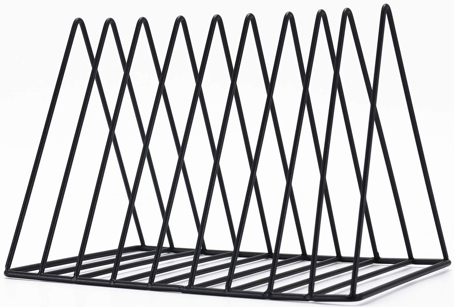 Sooyee 9 Slot Black Magazine Holder, Desktop File Sorter Organizer