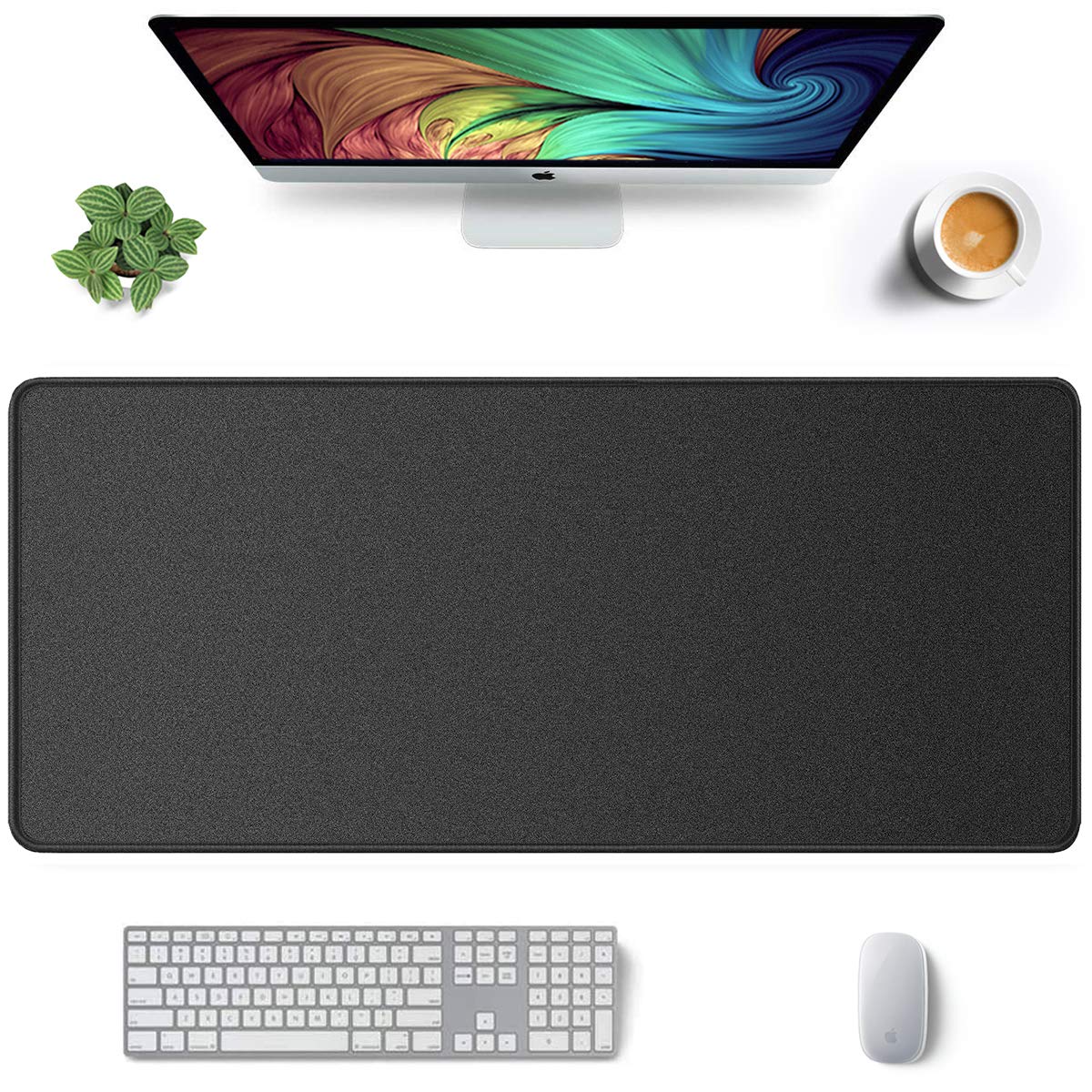 Auhoahsil Extended Mouse Pad, Large XXL Gaming Mouse Pad Desk Pad 35" X 15", Waterproof Desk Mat