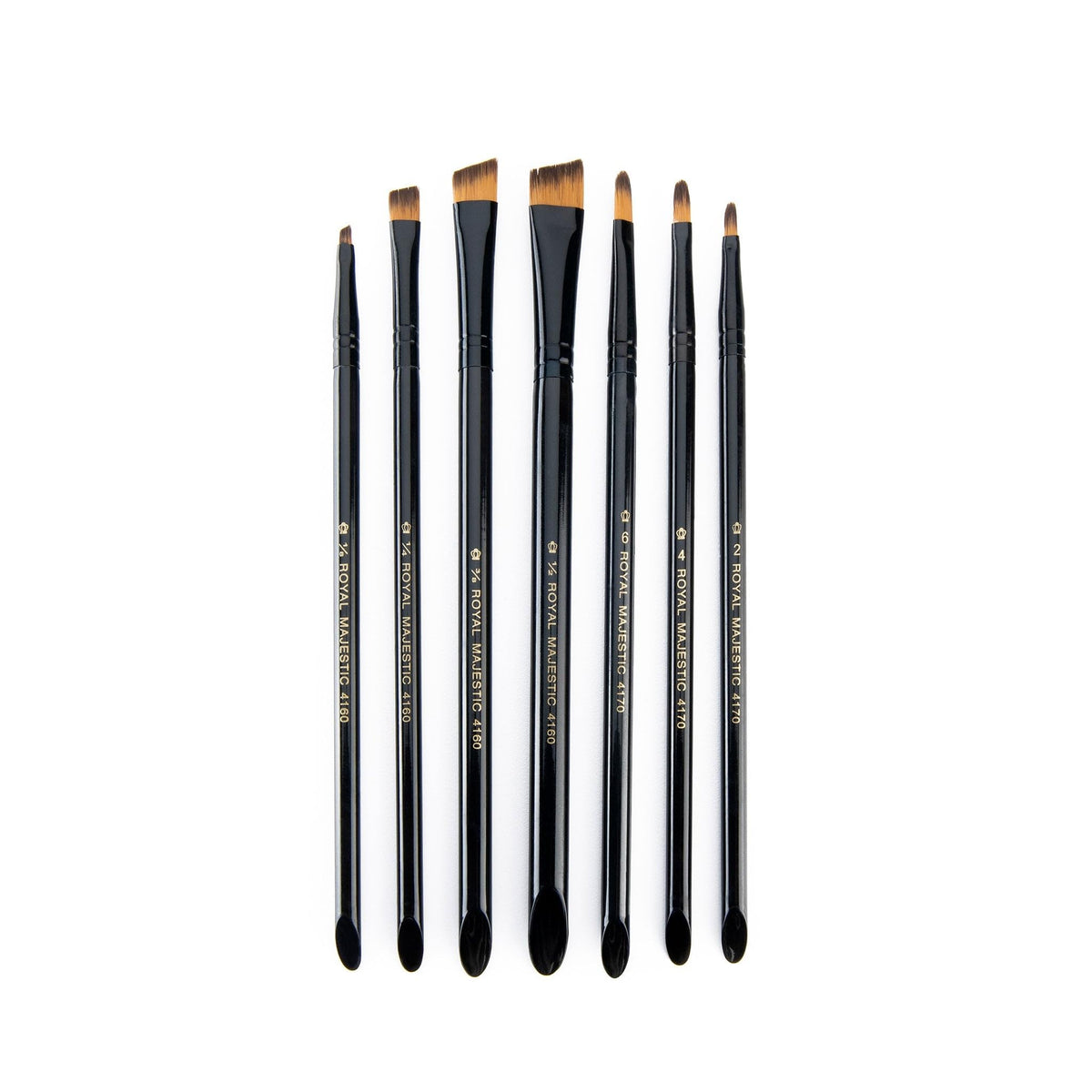 Royal & Langnickel Majestic Filbert and Angular Artist Brush Set, 7-piece