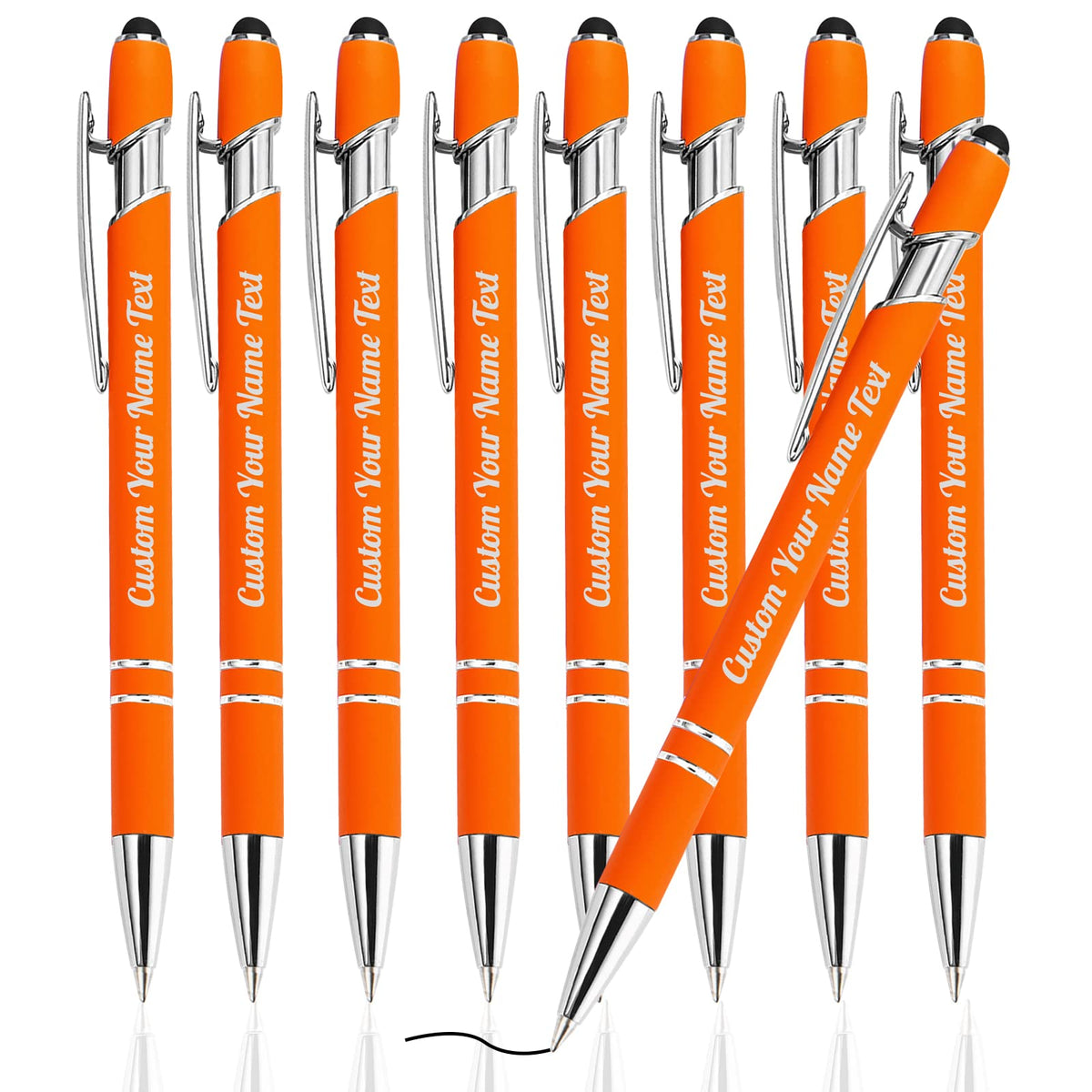Westpearl Personalized Pen12pcs Bulk,Custom Ballpoint Pens with Engraved Business Name Message