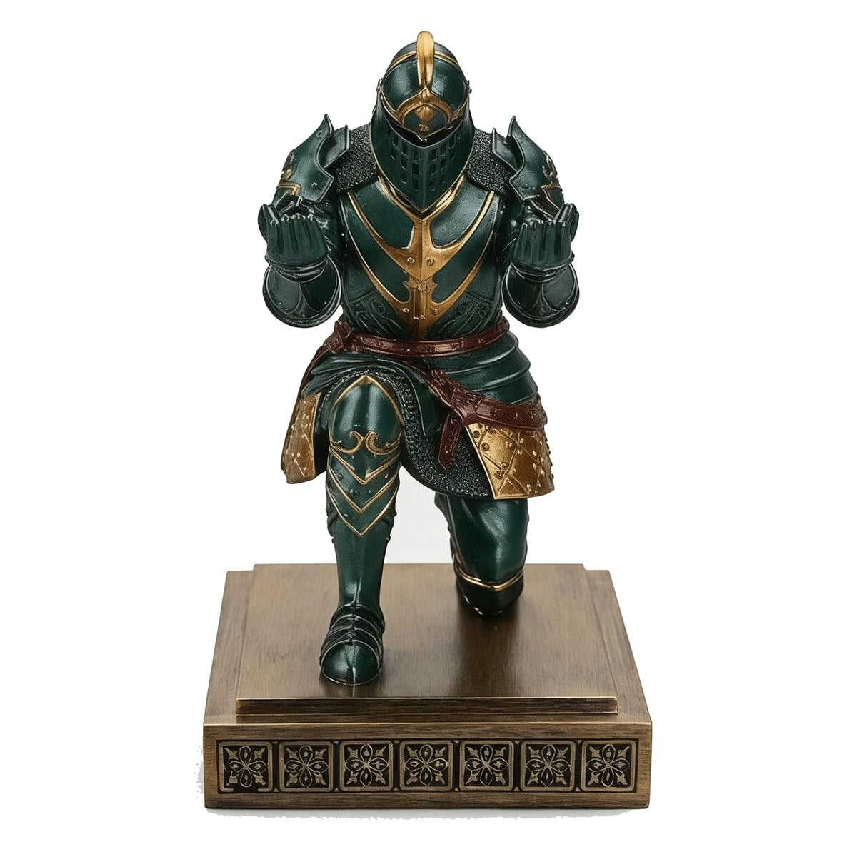 King's Guard Knight Pen Holder with a Letter Opener Desk Organizers Green