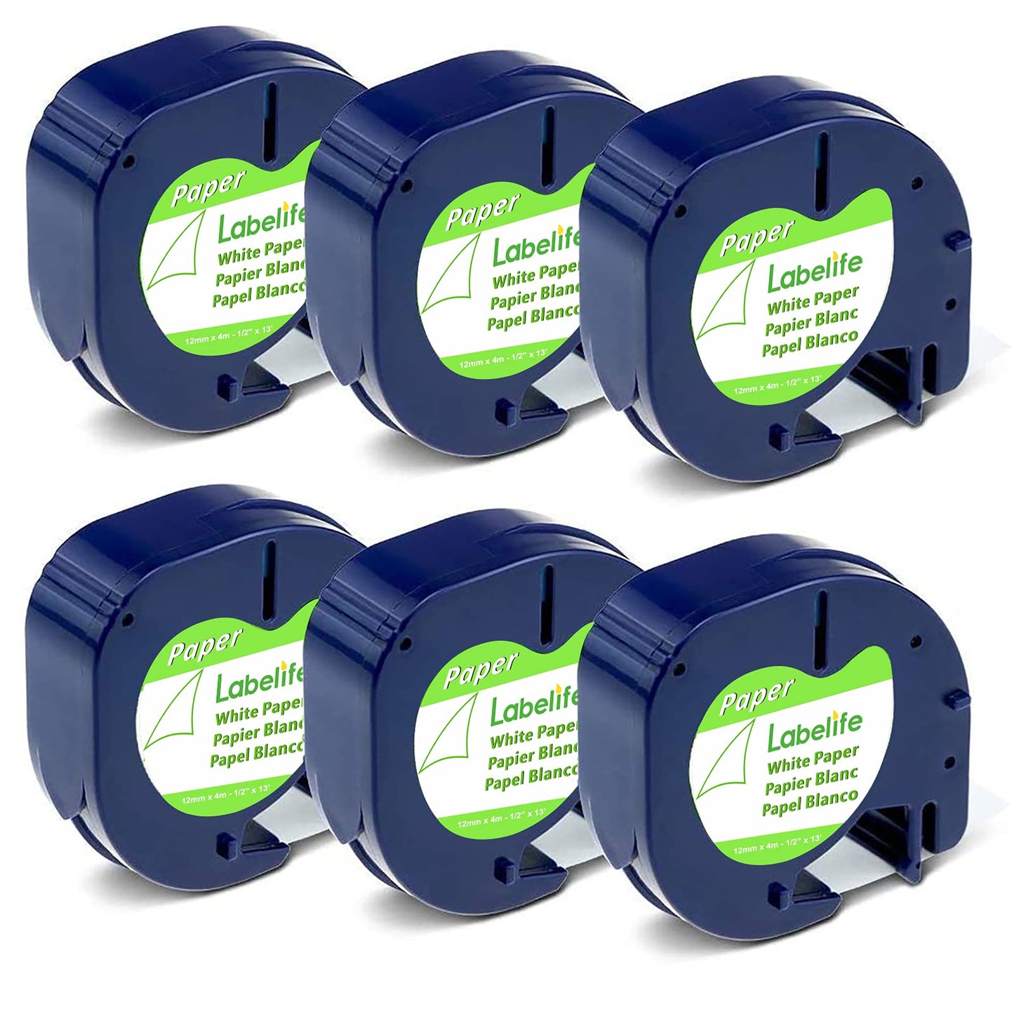 Replace for DYMO Label Maker Refills LetraTag White Paper 91330 10697