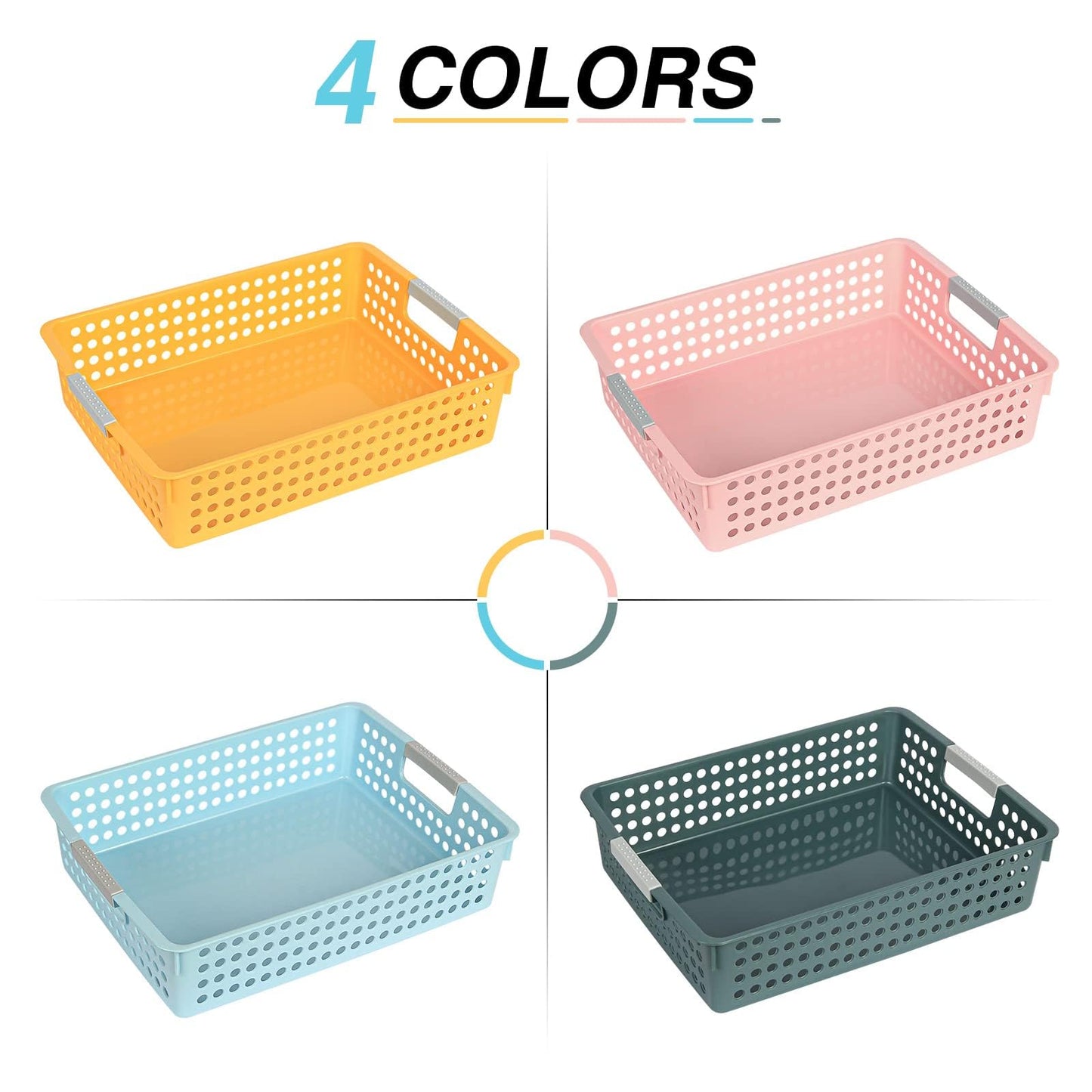 4Pcs Classroom Organization and Storage Paper Tray Holds,Holds 4A Paper