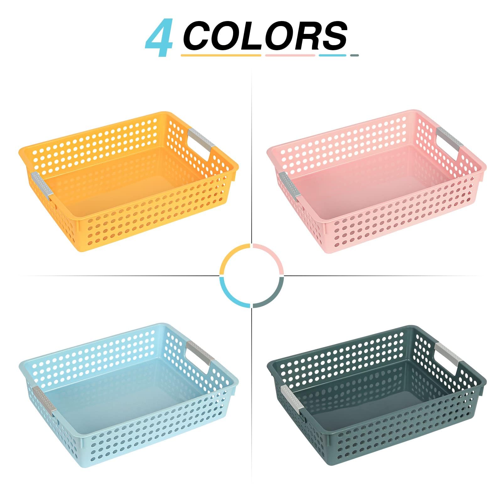 4Pcs Classroom Organization and Storage Paper Tray Holds,Holds 4A Paper