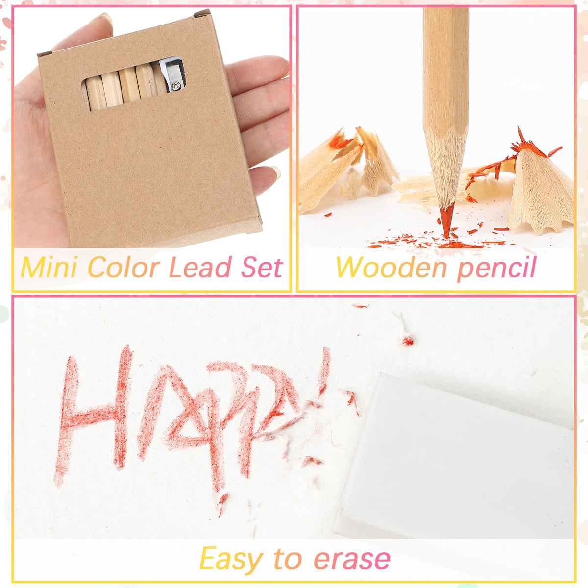 Sinload 12 Set Mini Colored Pencil Bulk for Kid 3.5 Inch Colored Pencils