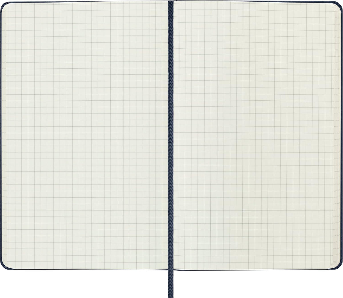 Moleskine Classic Notebook, Large, Squared, Sapphire Blue, Hard Cover (5 x 8.25)