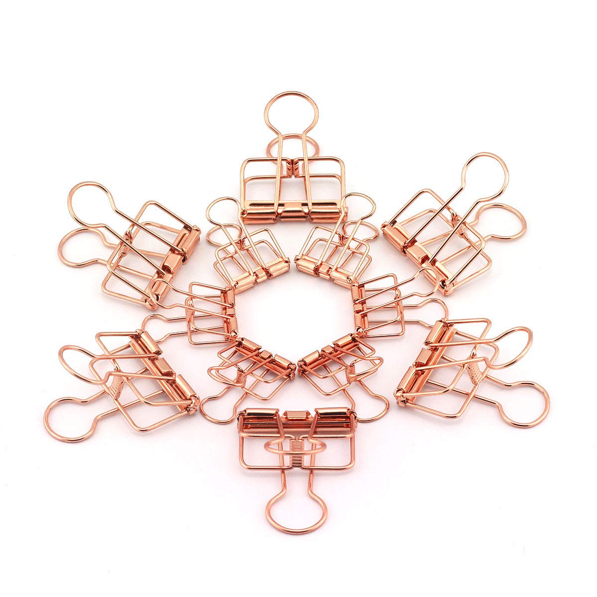 RuiLing 40-Pack Multi-purpose Metal Wire Binder Clip Set,20pcs 2.25 Inch & 20pcs 1.57 Inch Paper
