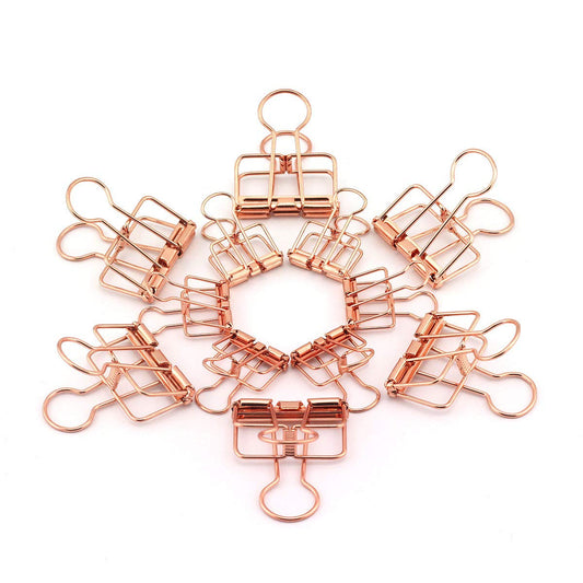 RuiLing 40-Pack Multi-purpose Metal Wire Binder Clip Set,20pcs 2.25 Inch & 20pcs 1.57 Inch Paper