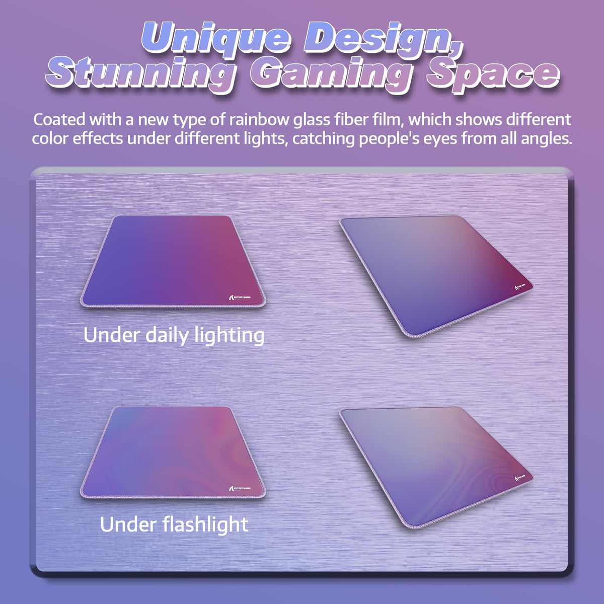 ATTACK SHARK CM03 Pro Gaming Mouse Pad for Esports Speed Waterproof Surface Stitched Edges and