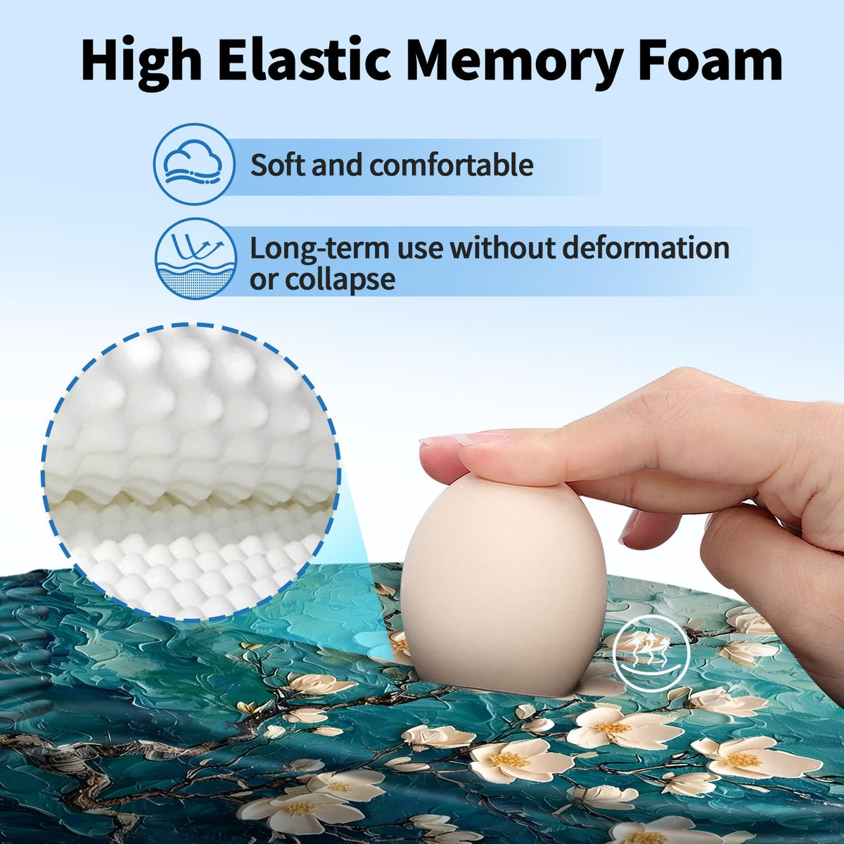 YIWEI Ergonomic Mouse Pad with Wrist Rest for Carpal Tunnel Pain Relief