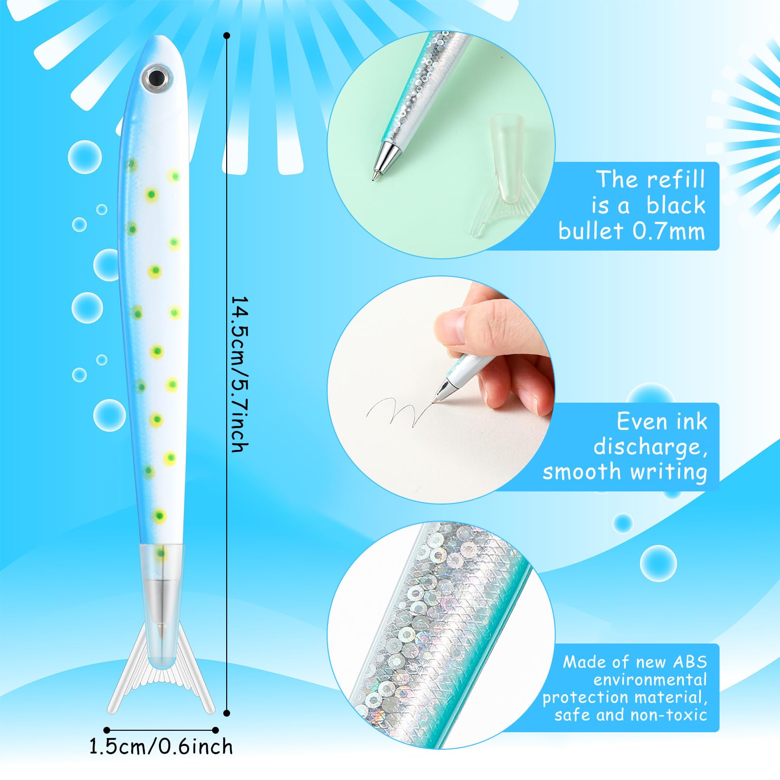 Meanplan 40 Pack Fish Pen Fishing Party Favors Birthday Gifts