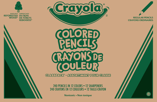 Crayola Colored Pencils Classpack (240ct), Teacher Must Haves, Classroom Essentials, Bulk Colored
