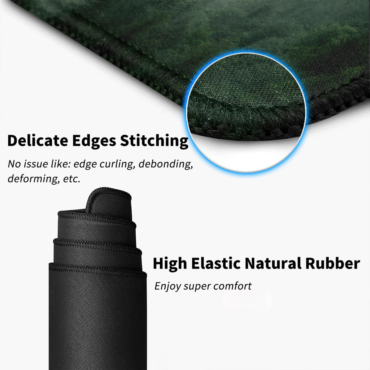 Extended Large Mouse Pad, Functional Desk Pad with Stitched Edges, XXL Mouse Pad Large (31.5x11.8