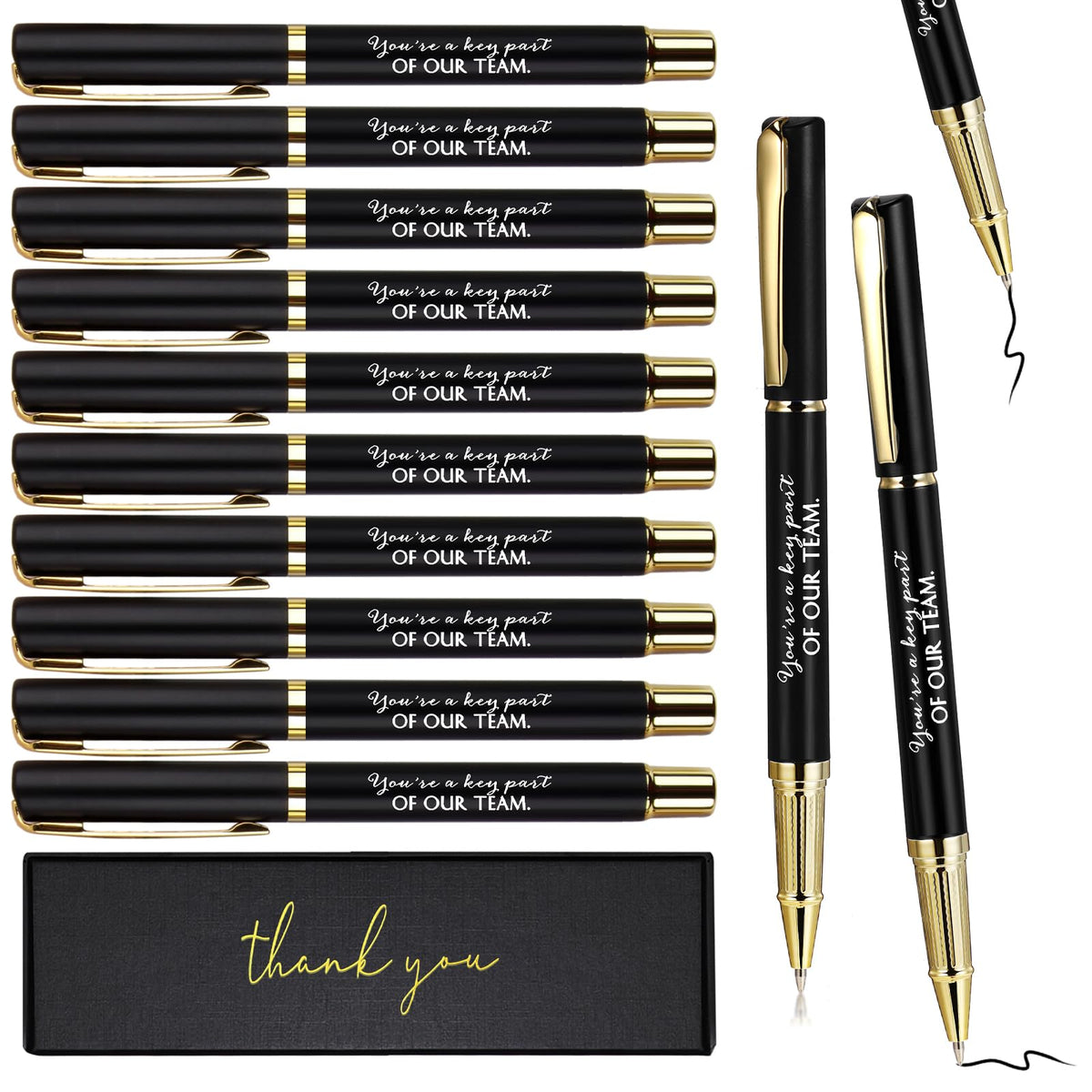 PerKoop 10 Sets Thank You Gifts, Appreciation Pens with Boxes for Men Women