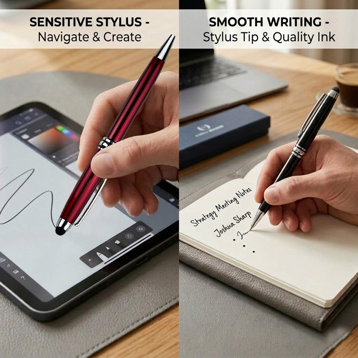 Ancolo Personalized retractable pens Gift for Bank, Office, Hotel Lobbies