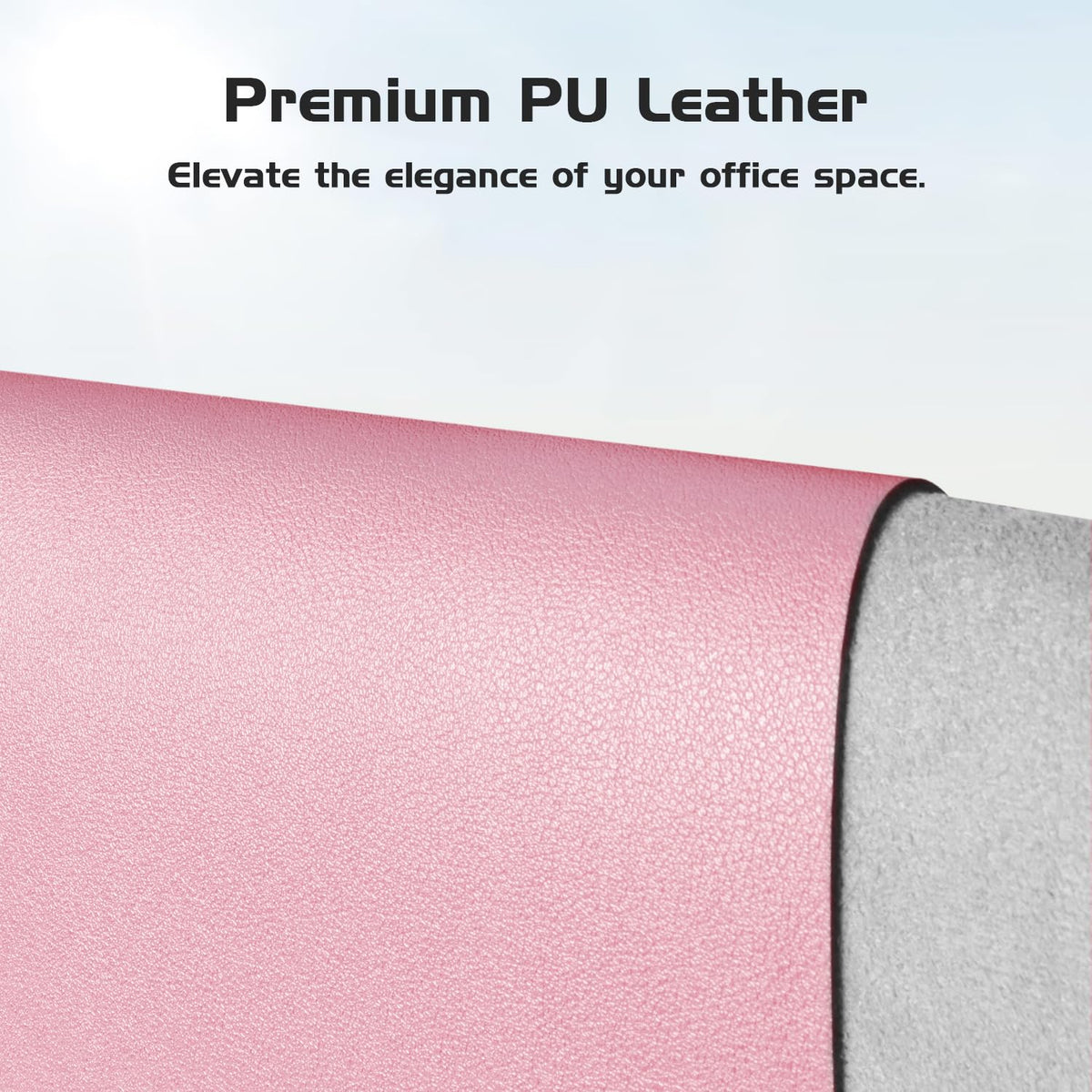 Aothia Leather Desk Pad Protector - Large Mouse Pad, Office Desk Mat, Non-Slip PU Leather Desk