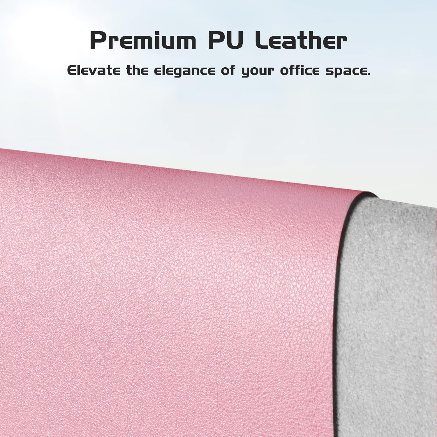 Aothia Leather Desk Pad Protector - Large Mouse Pad, Office Desk Mat, Non-Slip PU Leather Desk