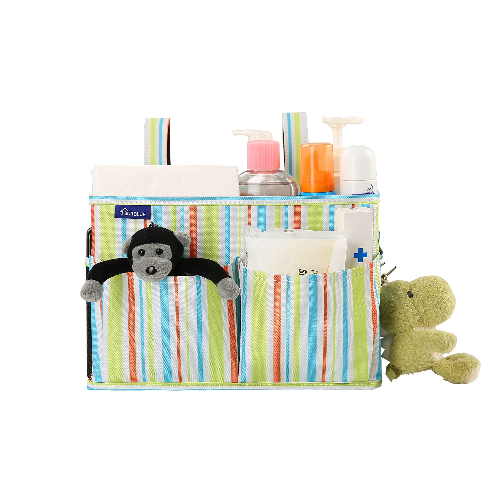 Surblue Bedside Caddy Hanging Bed Organizer Storage Bag Pocket for Bunk and Hospital Beds, College