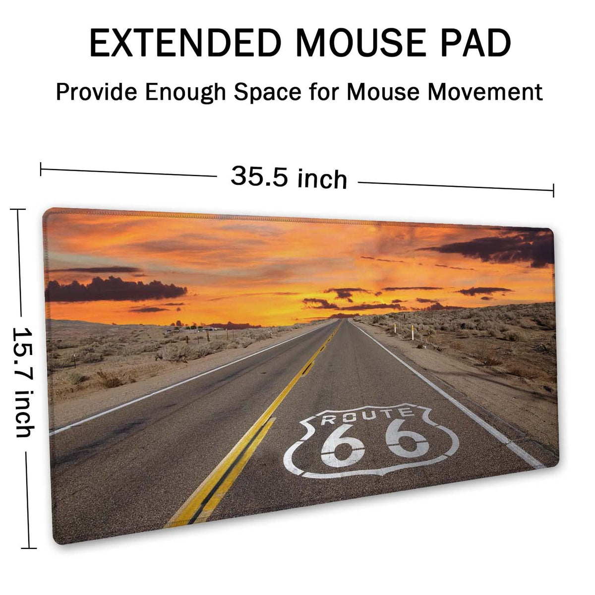 SSOIU Large Mouse Pad, Full Desk XXL Extended Gaming Mouse Pad 35.5" X 15.7", Waterproof Desk Mat