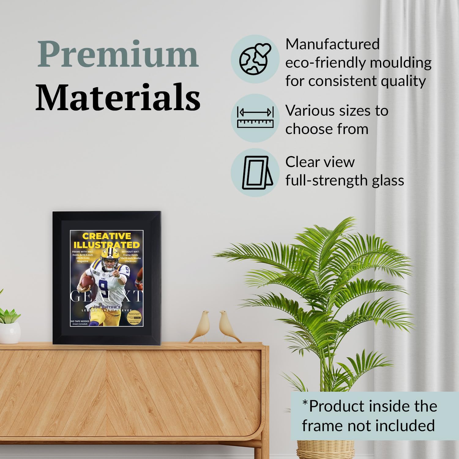 Creative Picture Frames 8" x 10.5" Sports Illustrated Magazine Display Frame, Suitable for