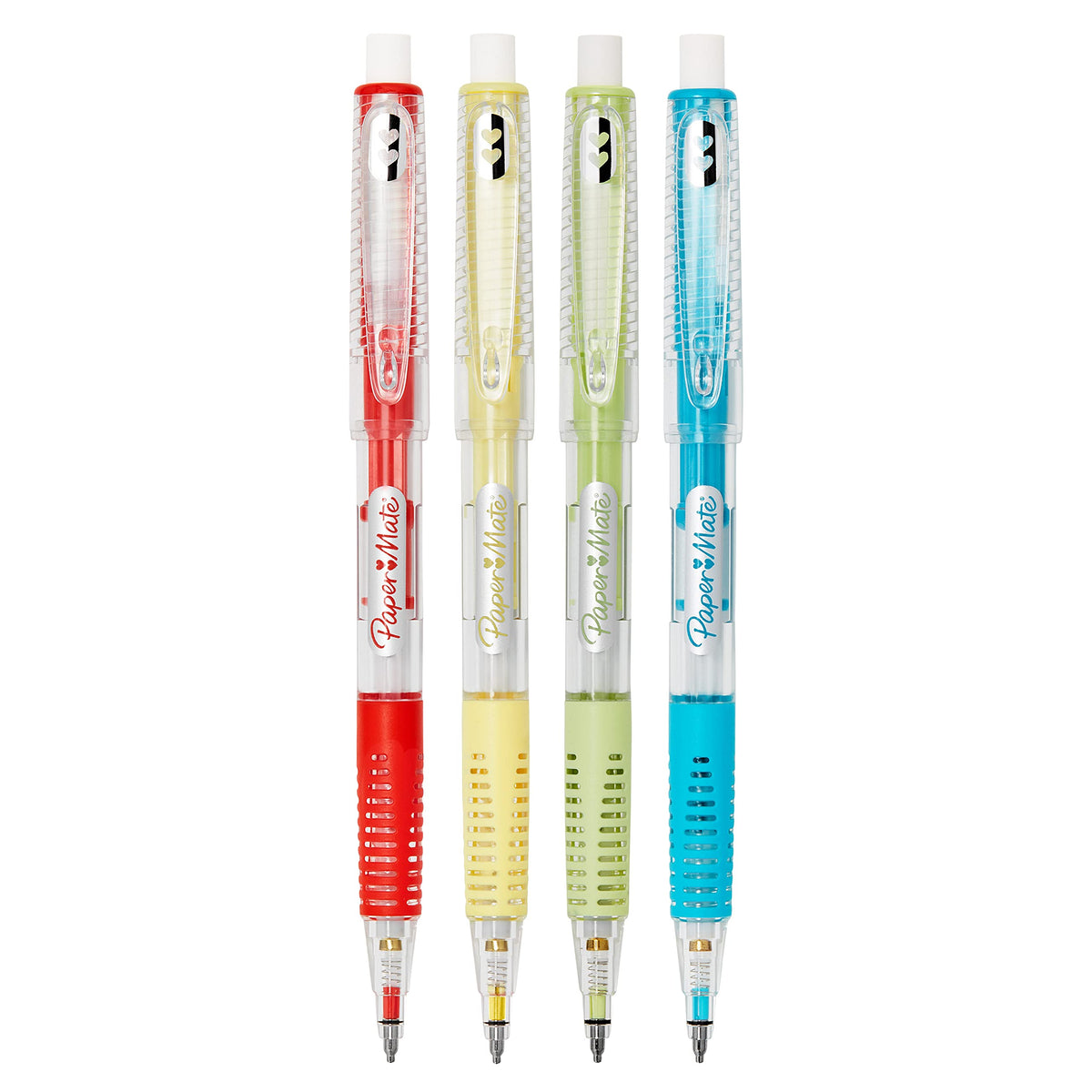 Paper Mate Clearpoint Mechanical Pencils, 0.7mm Break-Resistant HB #2 Lead, Assorted Barrel Colors