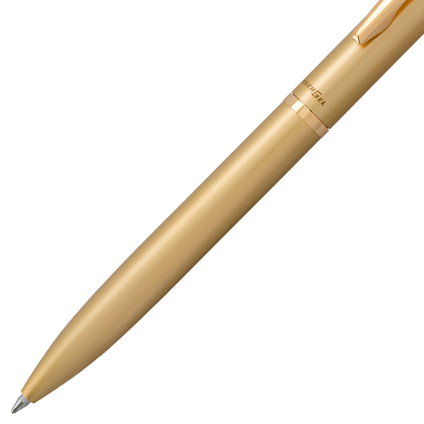 Pentel EnerGel Style Premium Liquid Gel Pen, (0.7mm), Medium line, Gold Barrel, Black Ink w/Gift