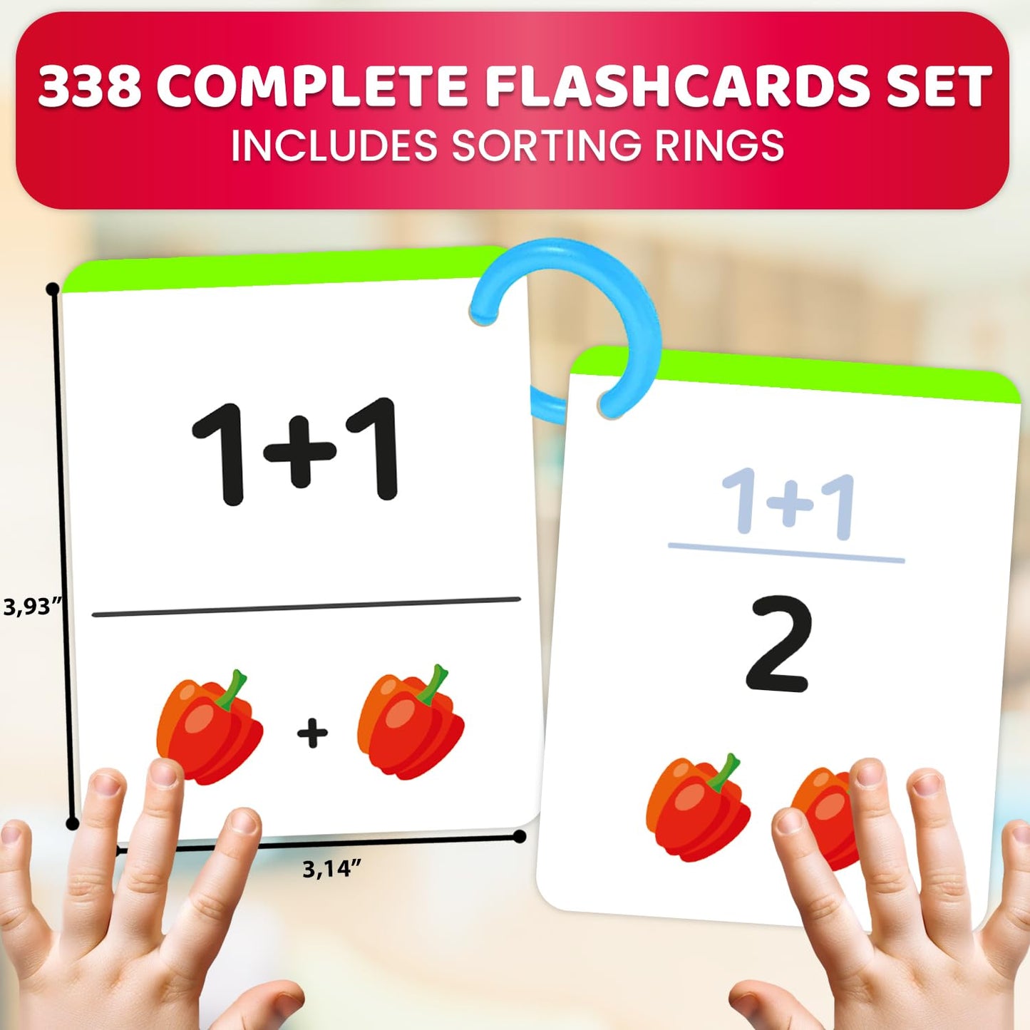 Math Flash Cards for Kids Ages 4-8 - Math Games 1st to 3rd Grade