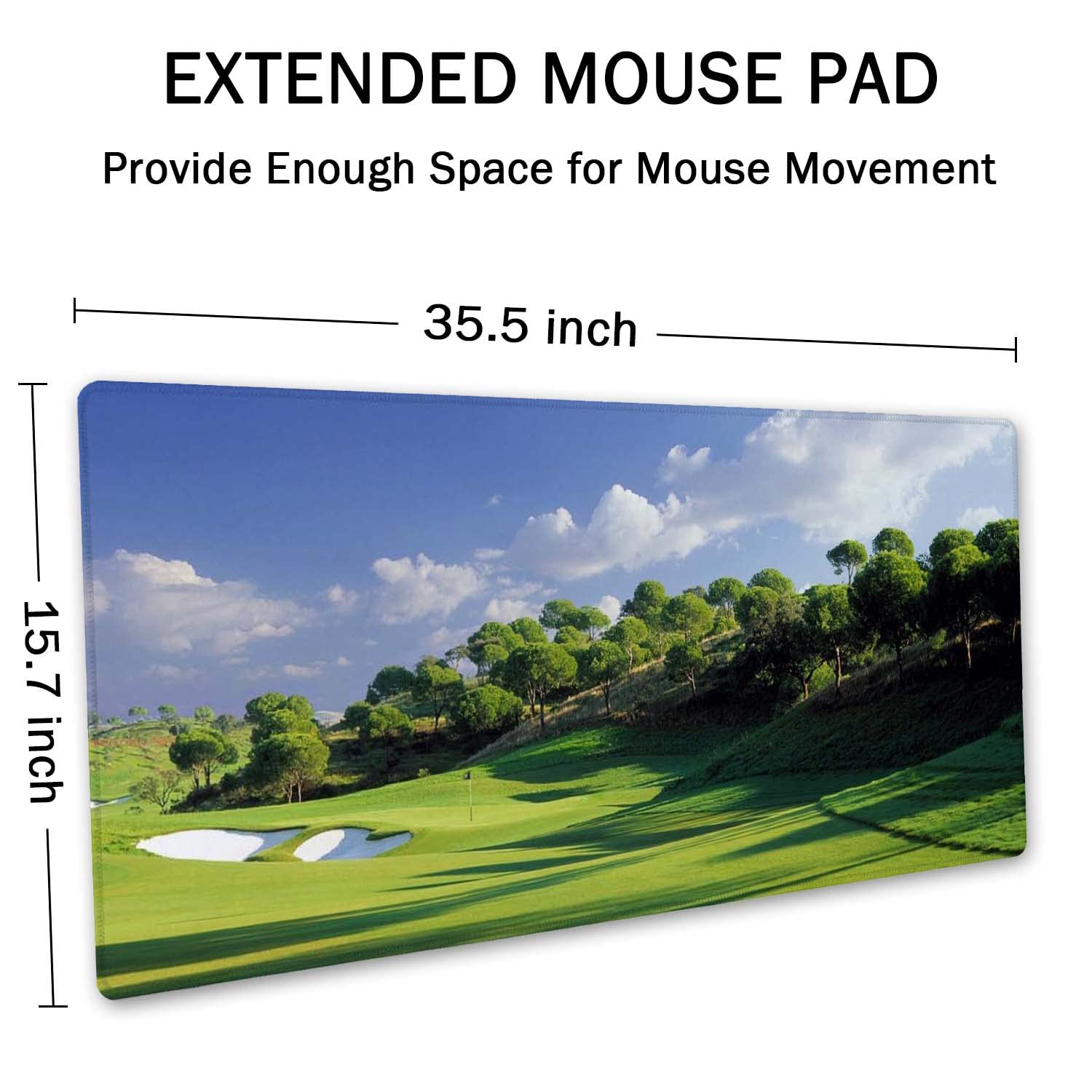 SSOIU Extended Mouse Pad, XXL Gaming Mouse Pads, Large Big Mousepad Laptop Computer Keyboard Mat