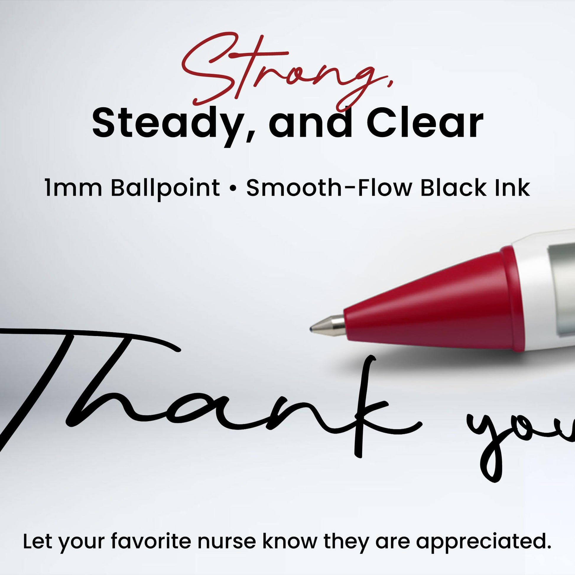 Greeting Pen – Nurse Appreciation Pen Set with Uplifting Rotating Messages – Cute, Bulk Presents