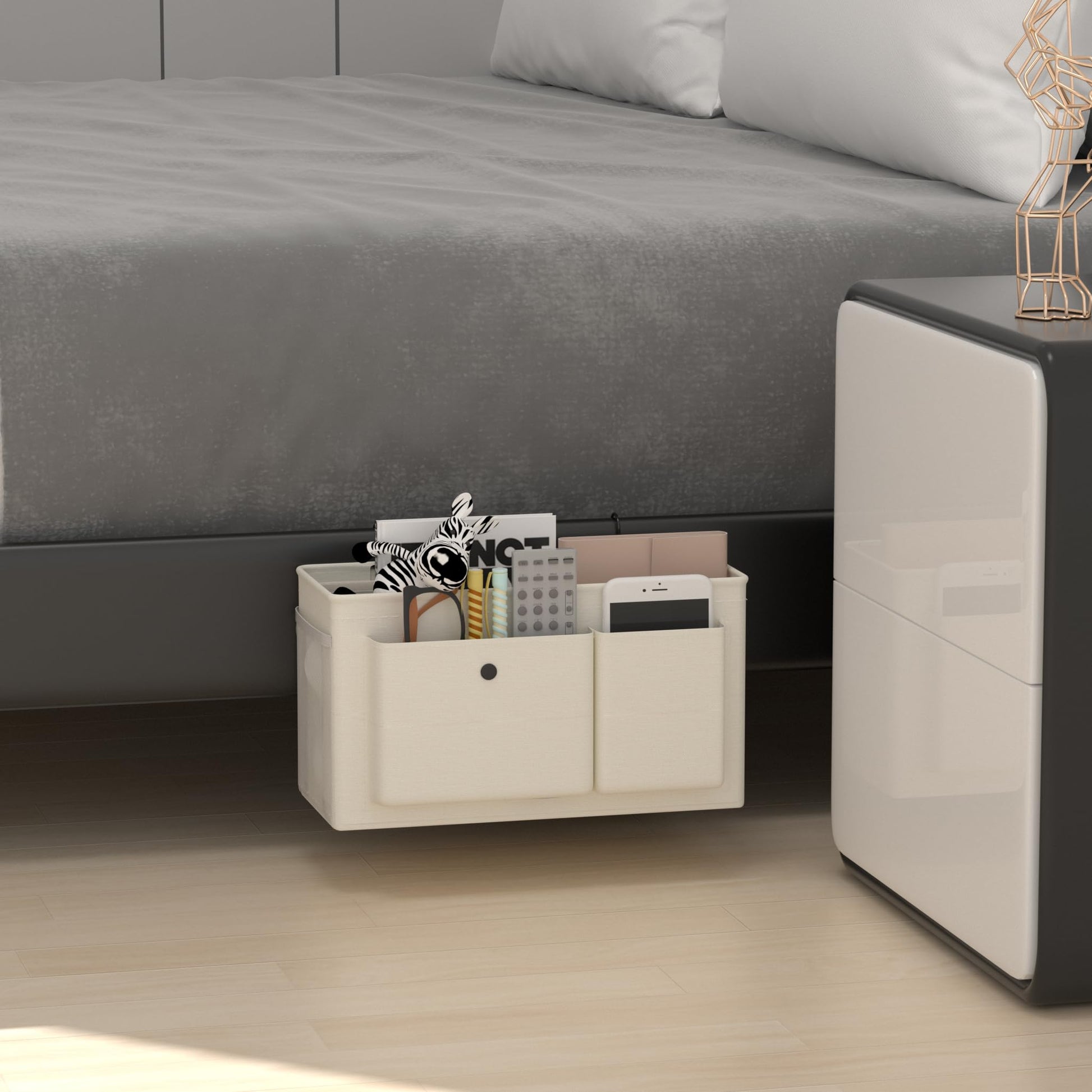 Bedside Caddy Bedside Storage Hanging Organizer for Bunk Dorm Bed Rail