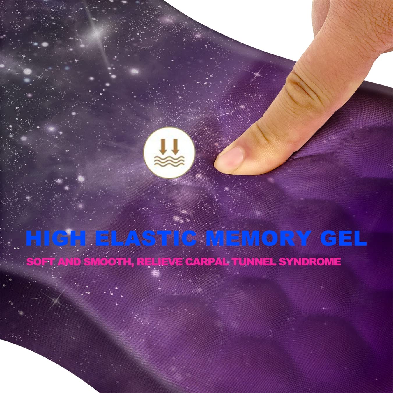 KUOSGM Mouse Pad Wrist Support, Ergonomic Mouse Pad with Massage Dot, Comfortable Computer Mouse