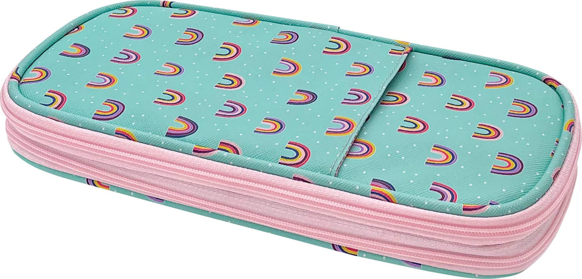 Teacher Created Resources Oh Happy Day Rainbows Pencil Case Multifunctional Large Capacity Bag