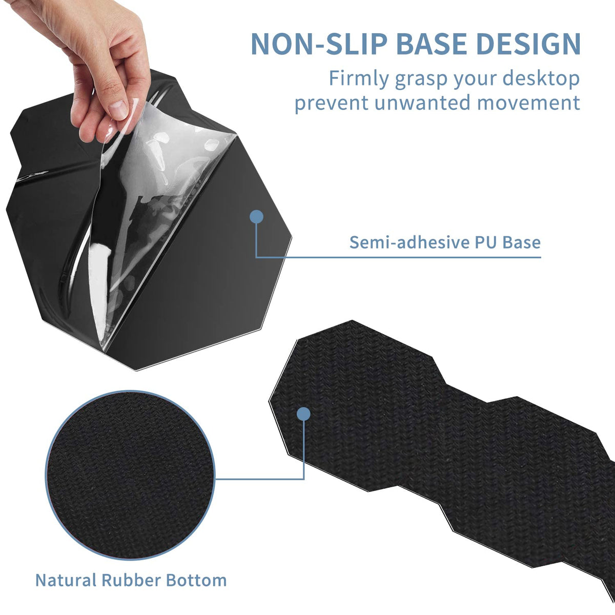 Keyboard Wrist Rest & Ergonomic Mouse Wrist Rest Pad Set, Octagon Mouse Pad Made of Memory Foam